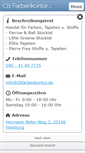 Mobile Screenshot of cbfarbenkontor.de