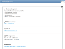 Tablet Screenshot of cbfarbenkontor.de